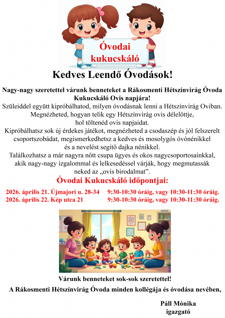Óvodai kukucskáló 2026